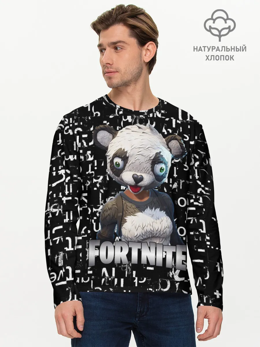 Мужской лонгслив базовый / Fortnite | Panda