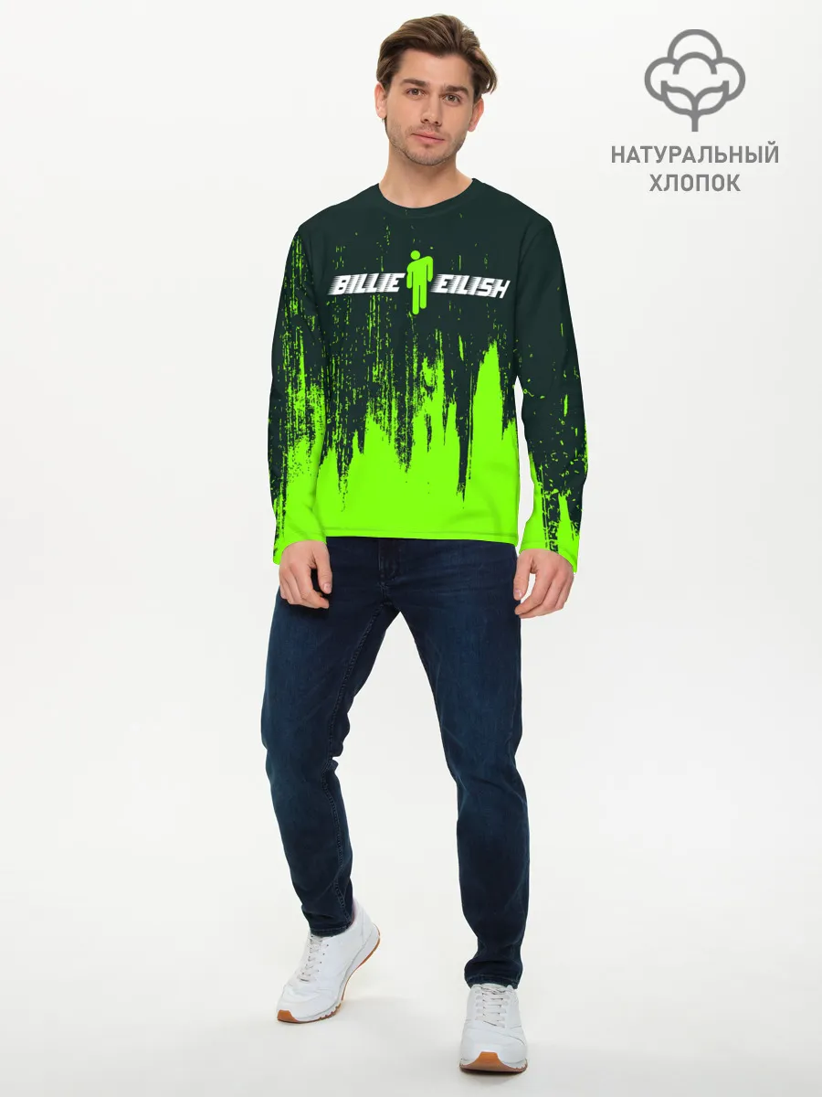 Мужской лонгслив базовый / BILLIE EILISH / БИЛЛИ АЙЛИШ