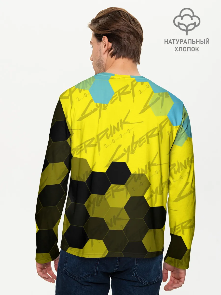 Мужской лонгслив базовый / CYBERPUNK 2077 / Киберпанк