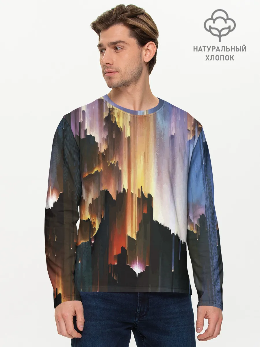 Мужской лонгслив базовый / Space