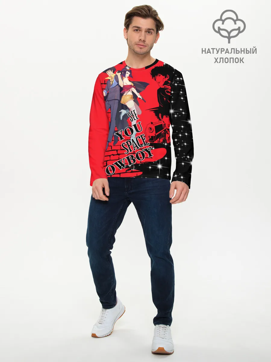 Мужской лонгслив базовый / Cowboy Bebop art