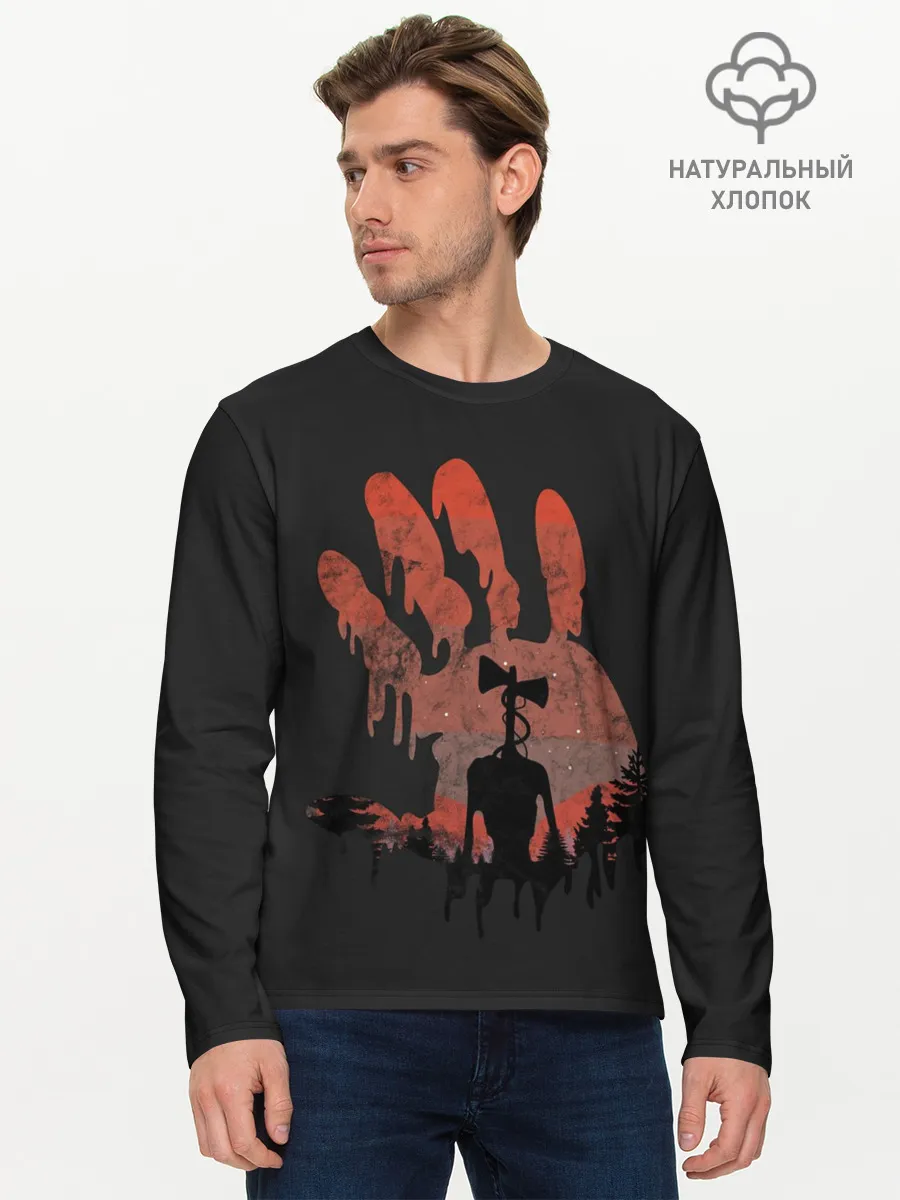 Мужской лонгслив базовый / Сиреноголовый