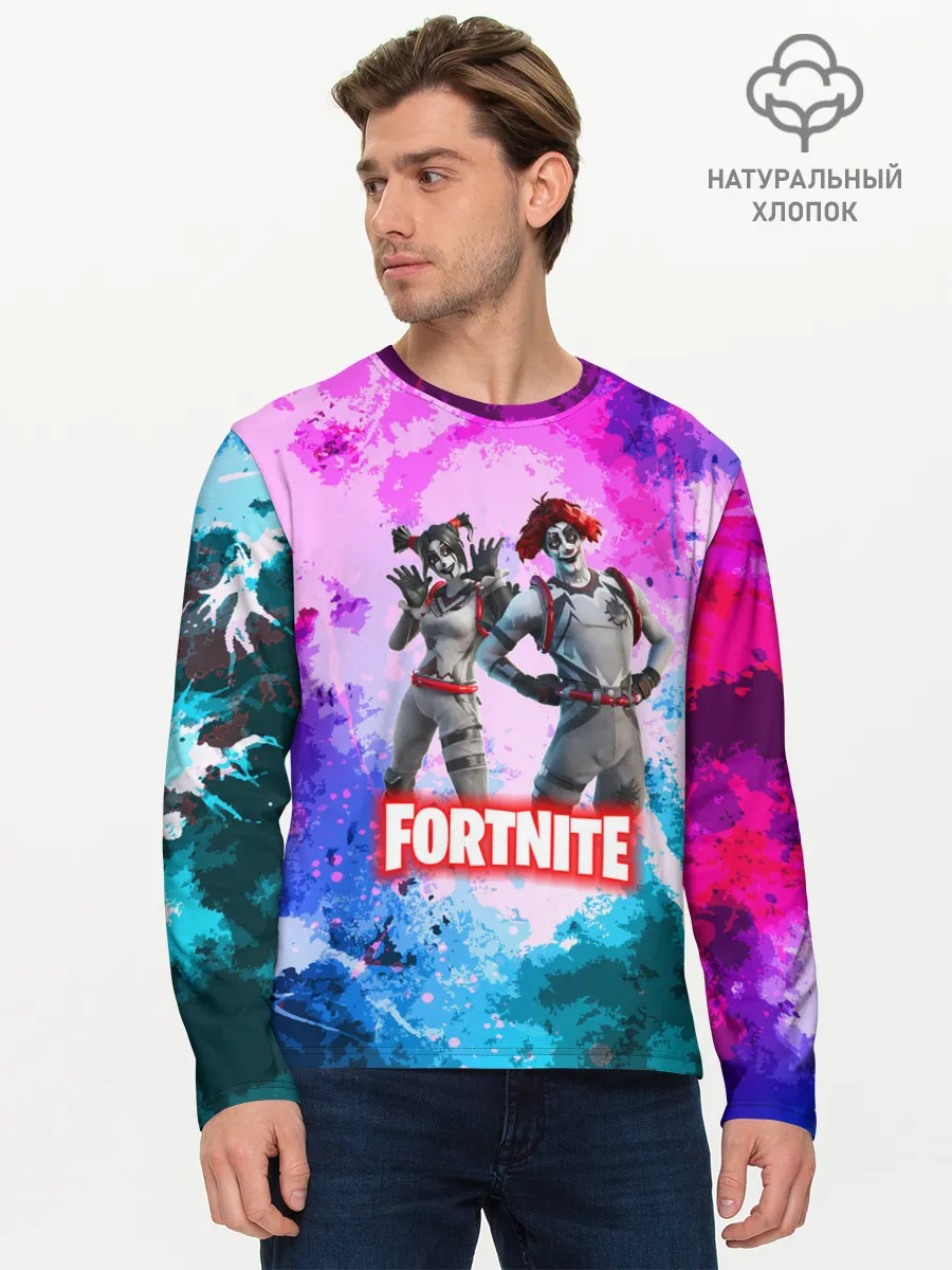 Мужской лонгслив базовый / fortnite