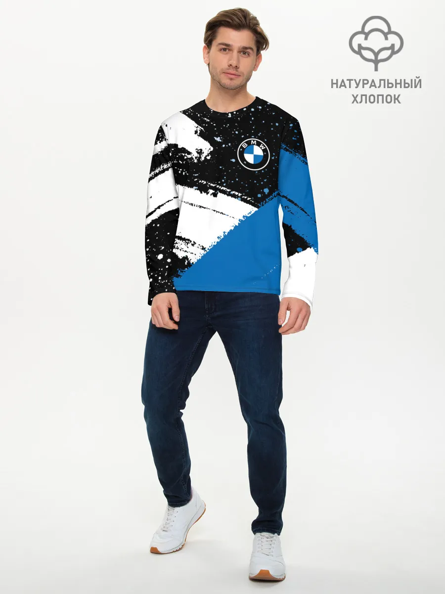 Мужской лонгслив базовый / BMW / БМВ