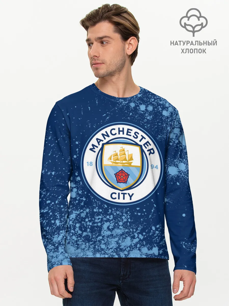Мужской лонгслив базовый / MANCHESTER CITY Манчестер Сити