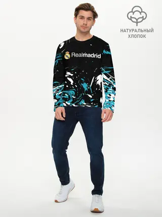 Мужской лонгслив базовый / REAL MADRID.