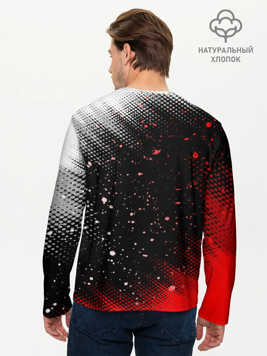 Мужской лонгслив базовый / AC MILAN / МИЛАН