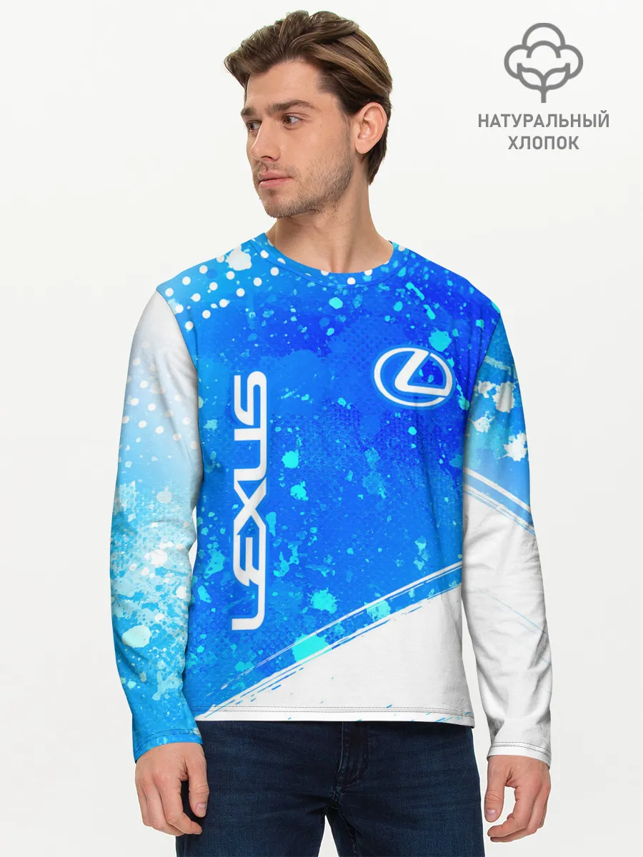 Мужской лонгслив базовый / LEXUS / ЛЕКСУС