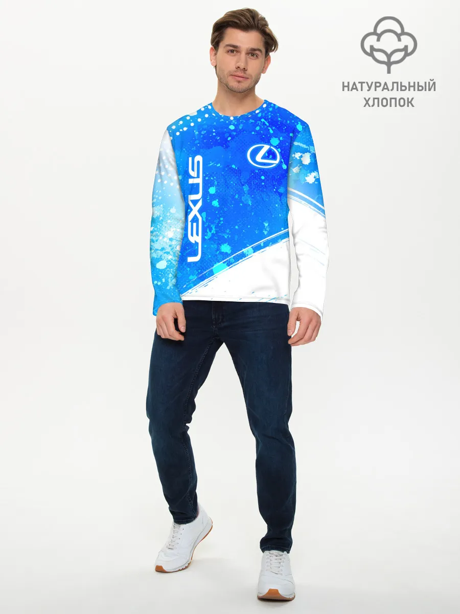 Мужской лонгслив базовый / LEXUS / ЛЕКСУС