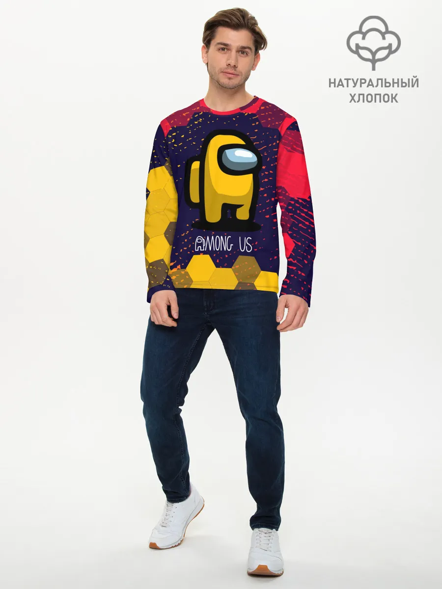 Мужской лонгслив базовый / AMONG US / АМОНГ АС