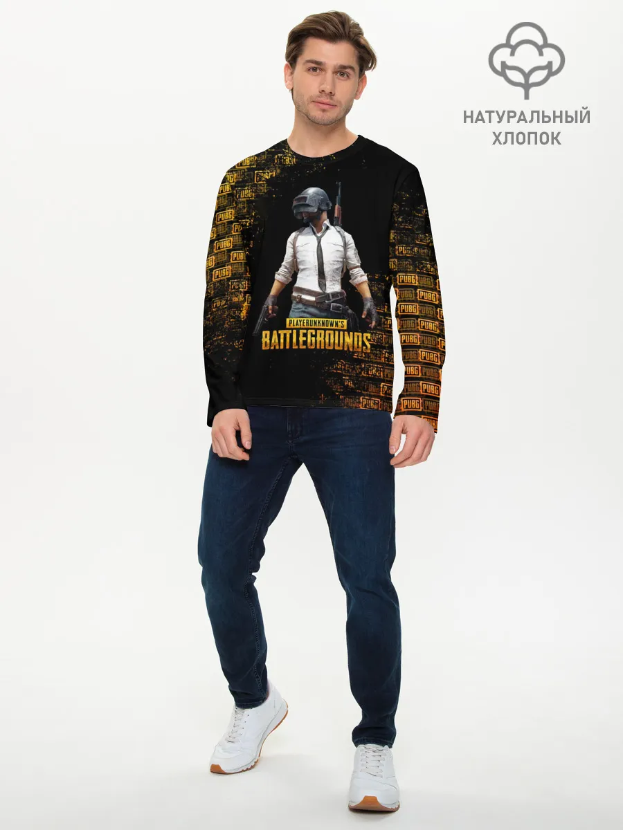 Мужской лонгслив базовый / PUBG