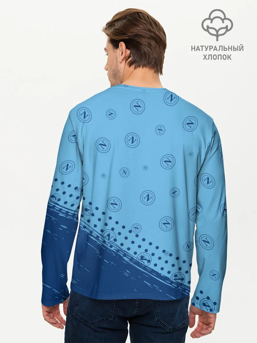 Мужской лонгслив базовый / SSC NAPOLI / Наполи