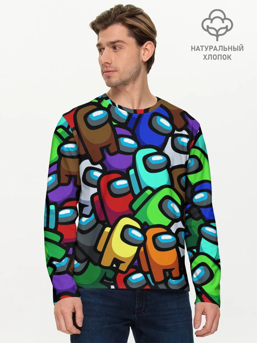 Мужской лонгслив базовый / Among us