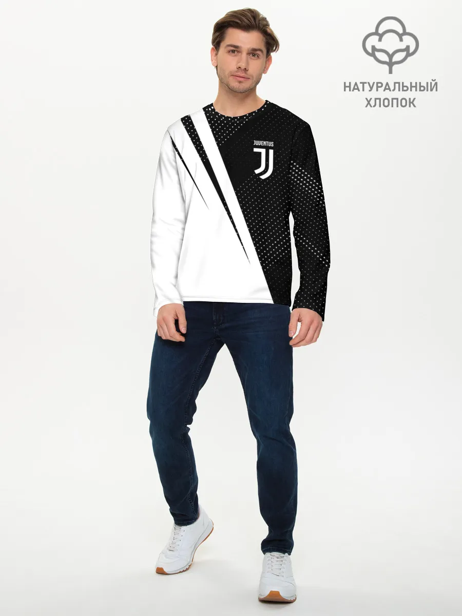 Мужской лонгслив базовый / JUVENTUS / ЮВЕНТУС