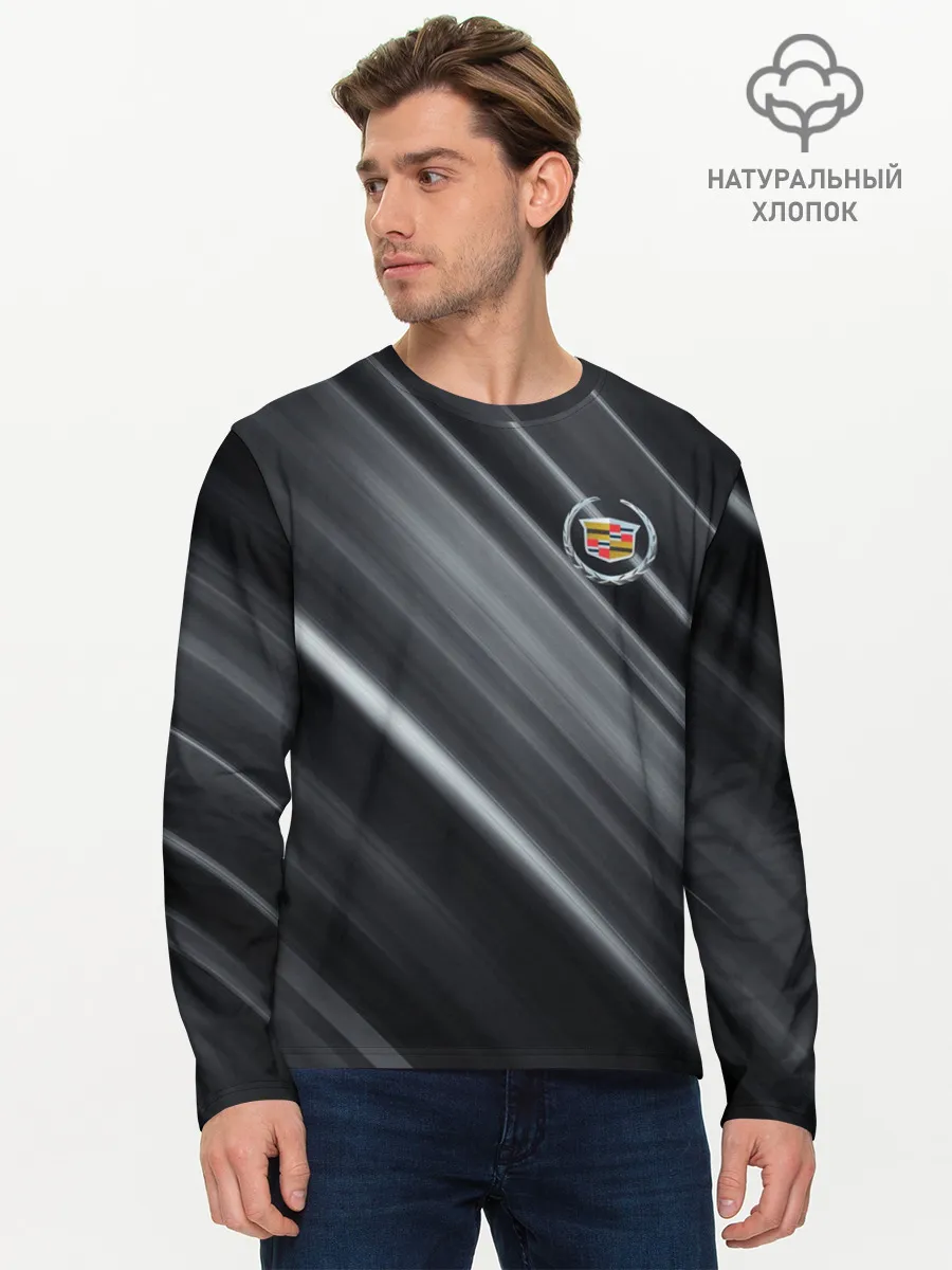Мужской лонгслив базовый / Cadillac | Кадиллак