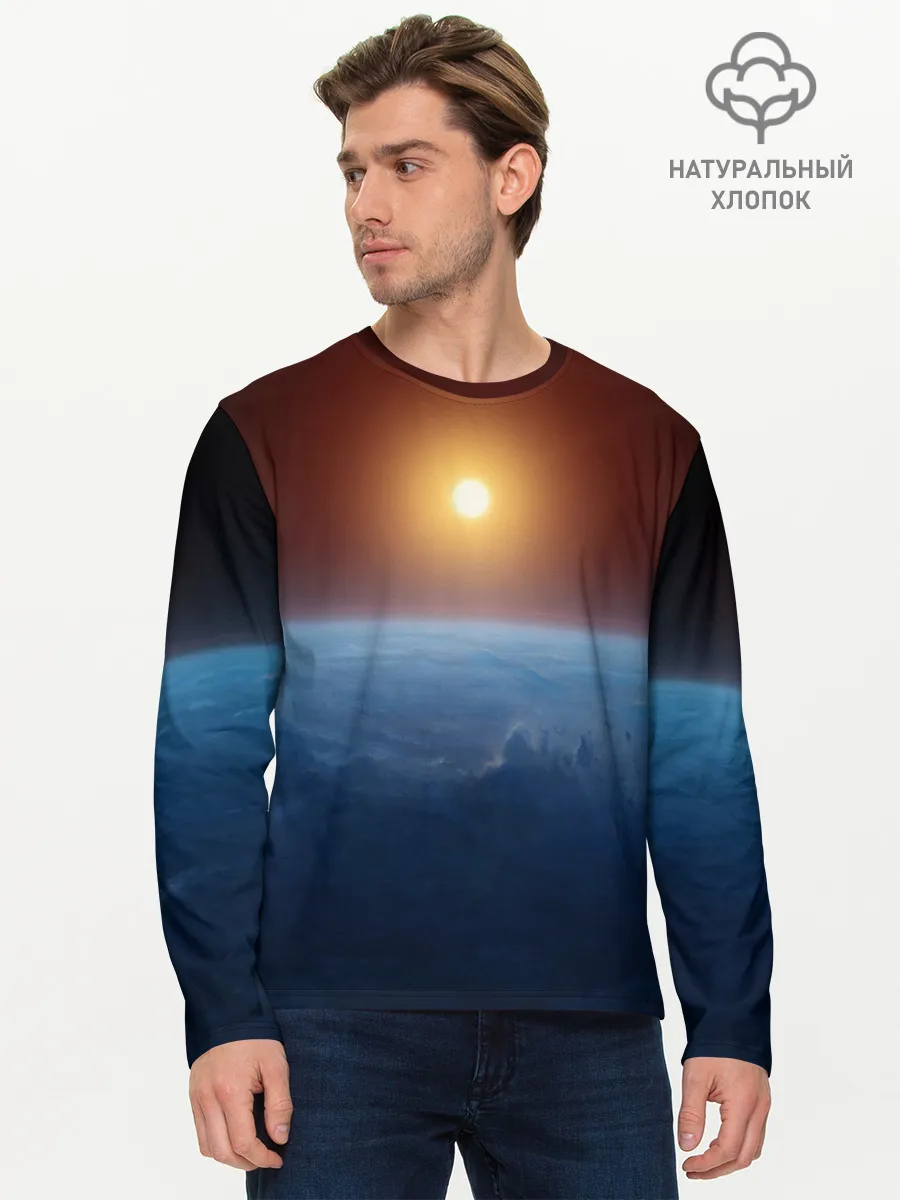 Мужской лонгслив базовый / Звезда по имени солнце