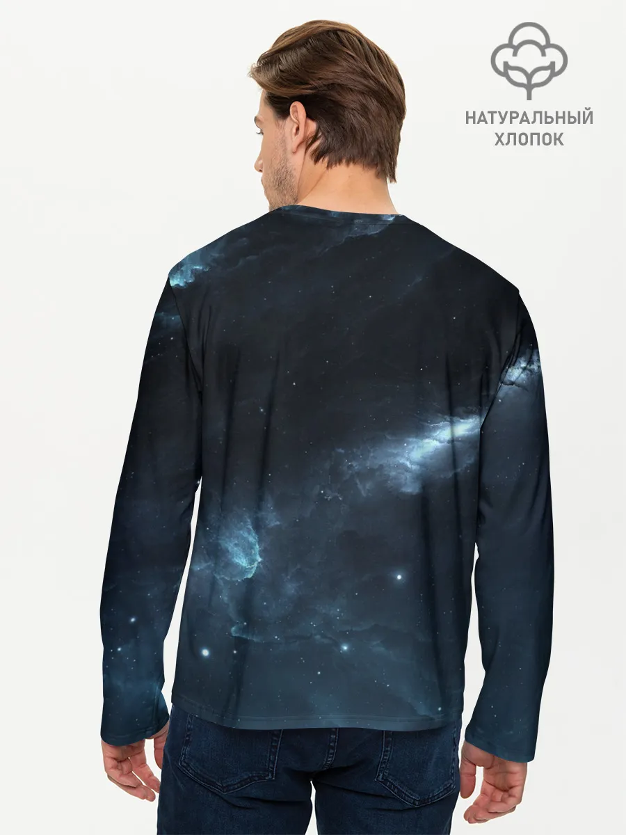 Мужской лонгслив базовый / Млечный путь