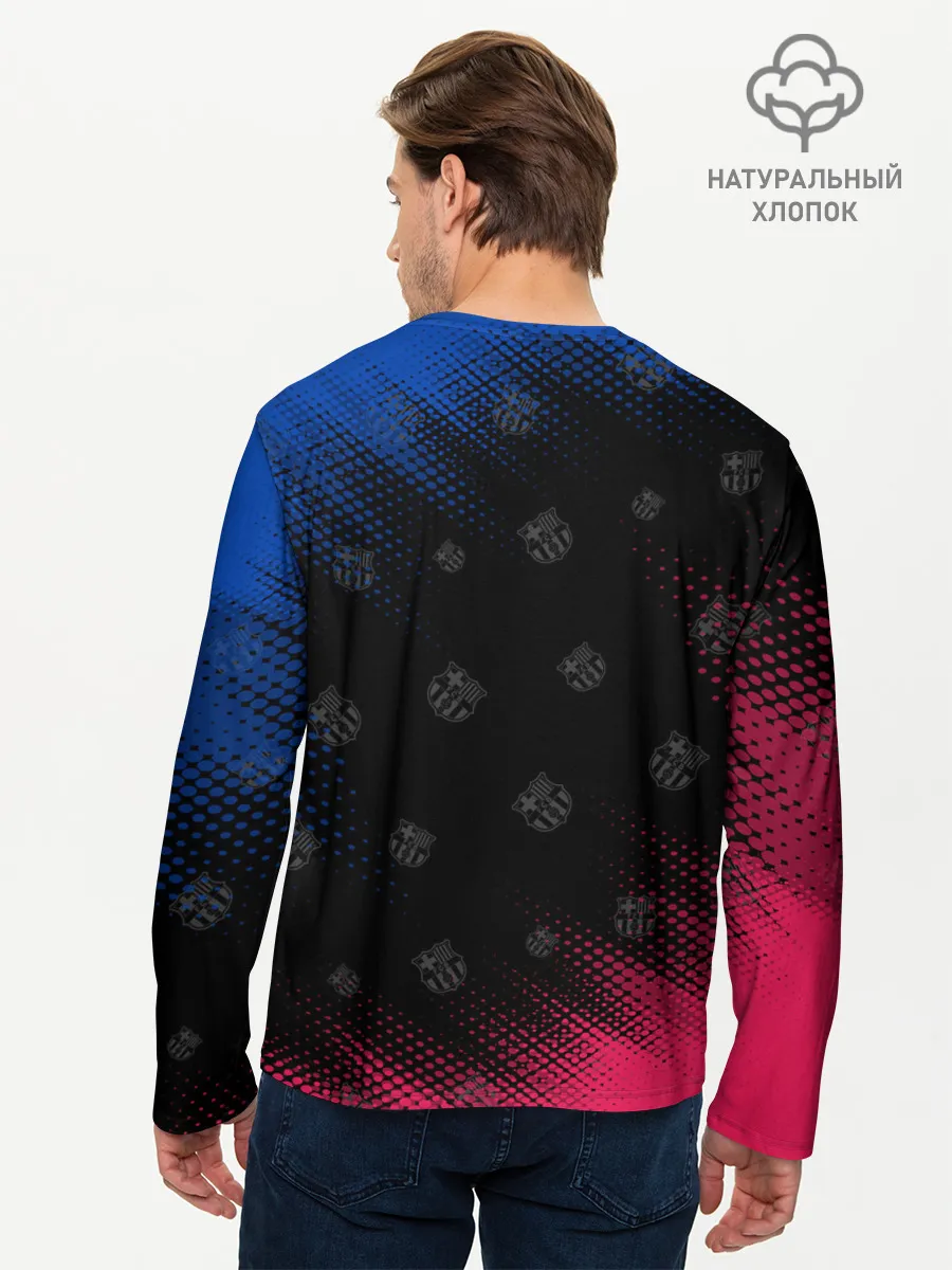Мужской лонгслив базовый / BARCELONA / БАРСЕЛОНА