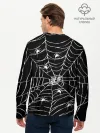 Мужской лонгслив базовый / Паутина с пауками