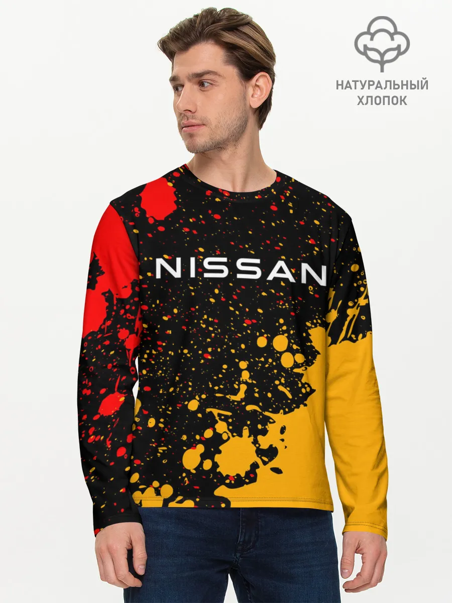 Мужской лонгслив базовый / NISSAN / Ниссан