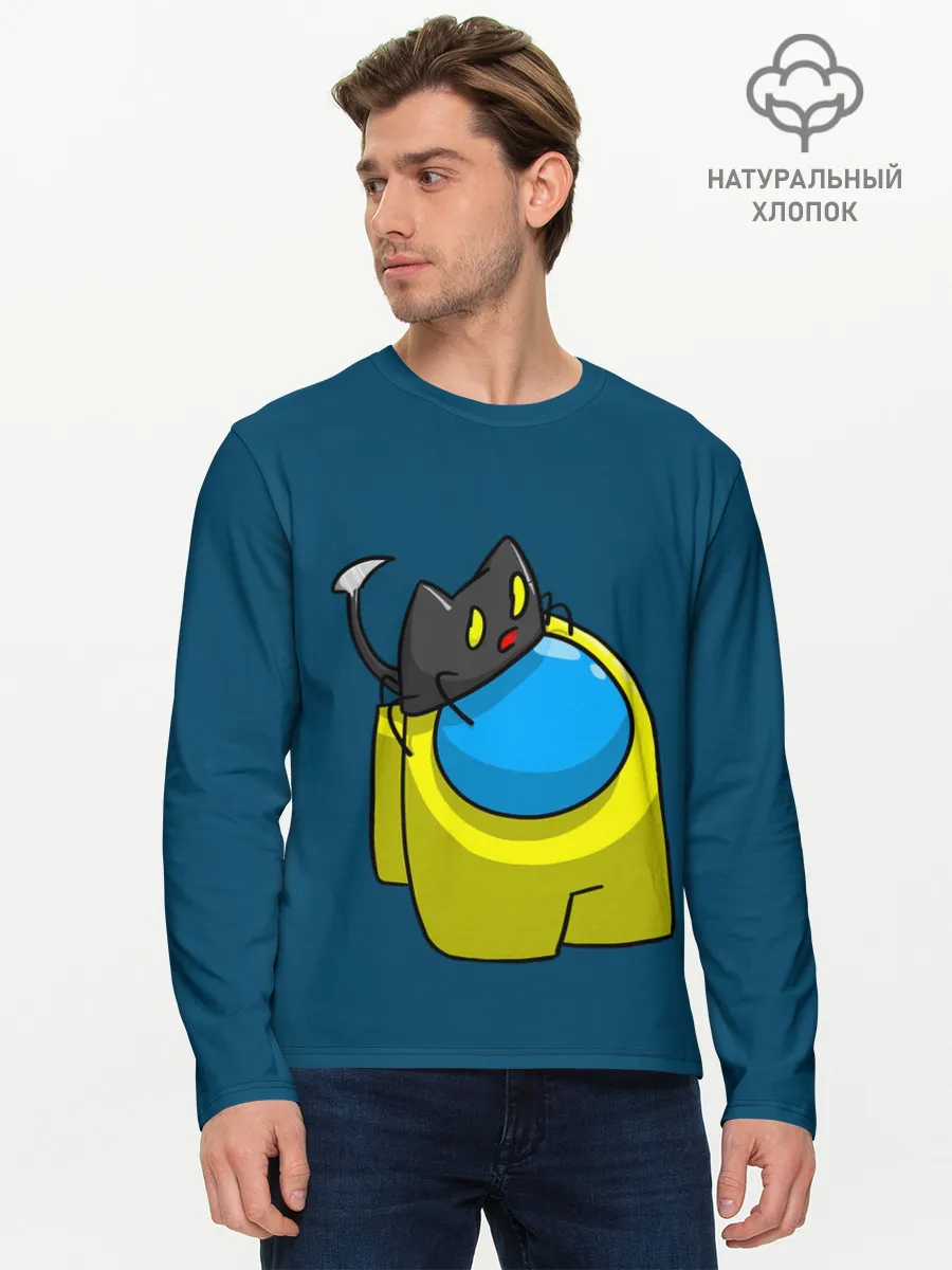 Мужской лонгслив базовый / Among Us | Cat