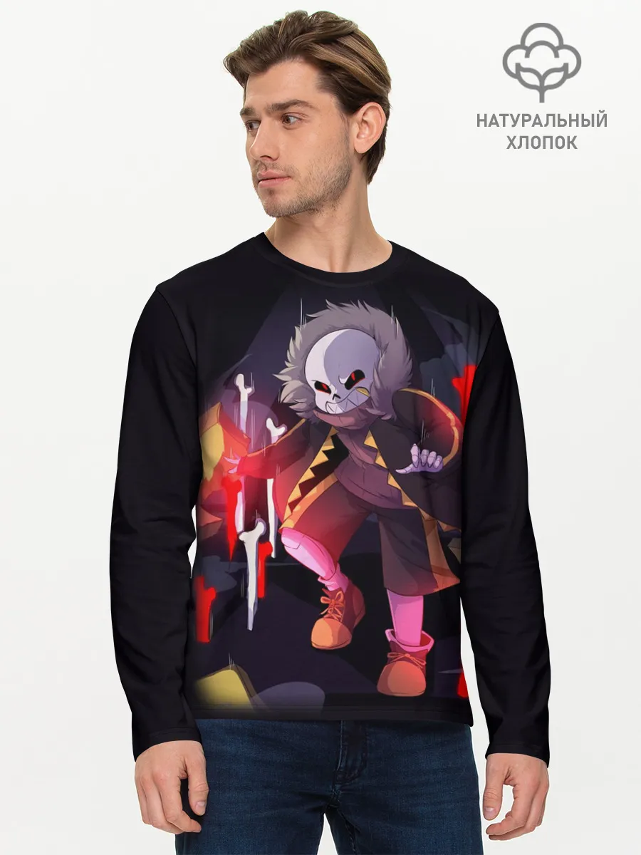 Мужской лонгслив базовый / UNDERTALE