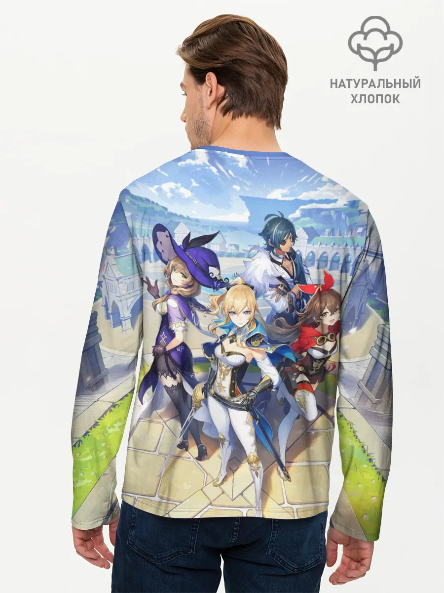 Мужской лонгслив базовый / GENSHIN IMPACT