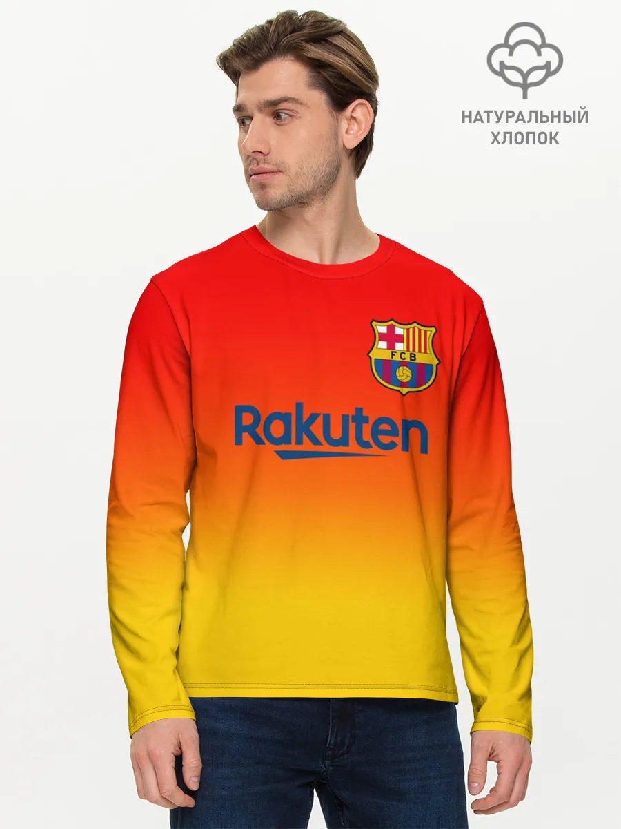 Мужской лонгслив базовый / FC BARCELONA