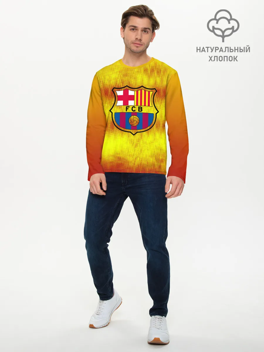 Мужской лонгслив базовый / BARCELONA
