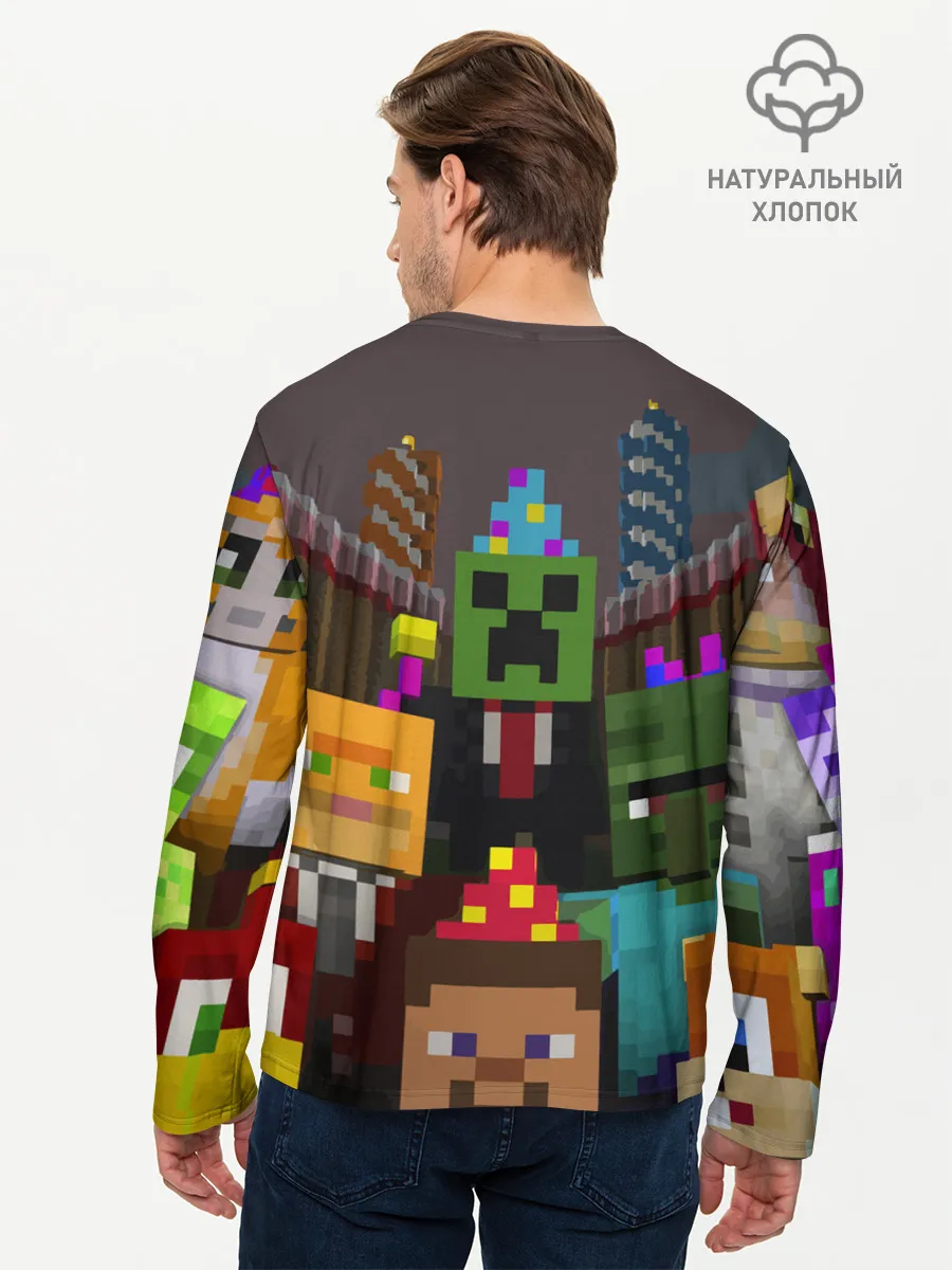 Мужской лонгслив базовый / MINECRAFT
