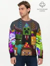 Мужской лонгслив базовый / MINECRAFT