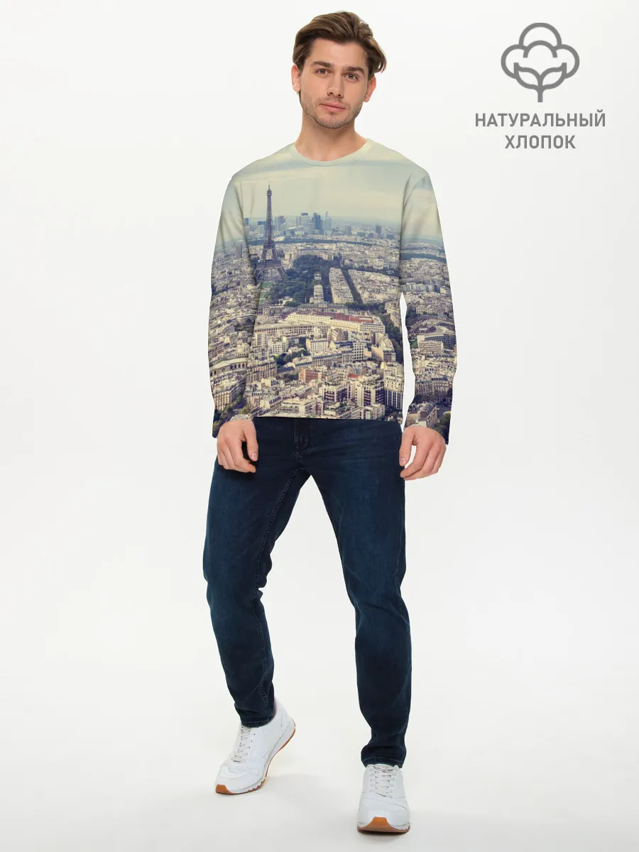 Мужской лонгслив базовый / Париж
