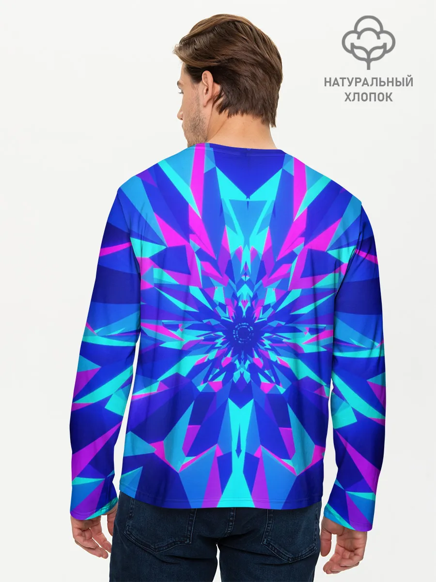 Мужской лонгслив базовый / Оптическая иллюзия
