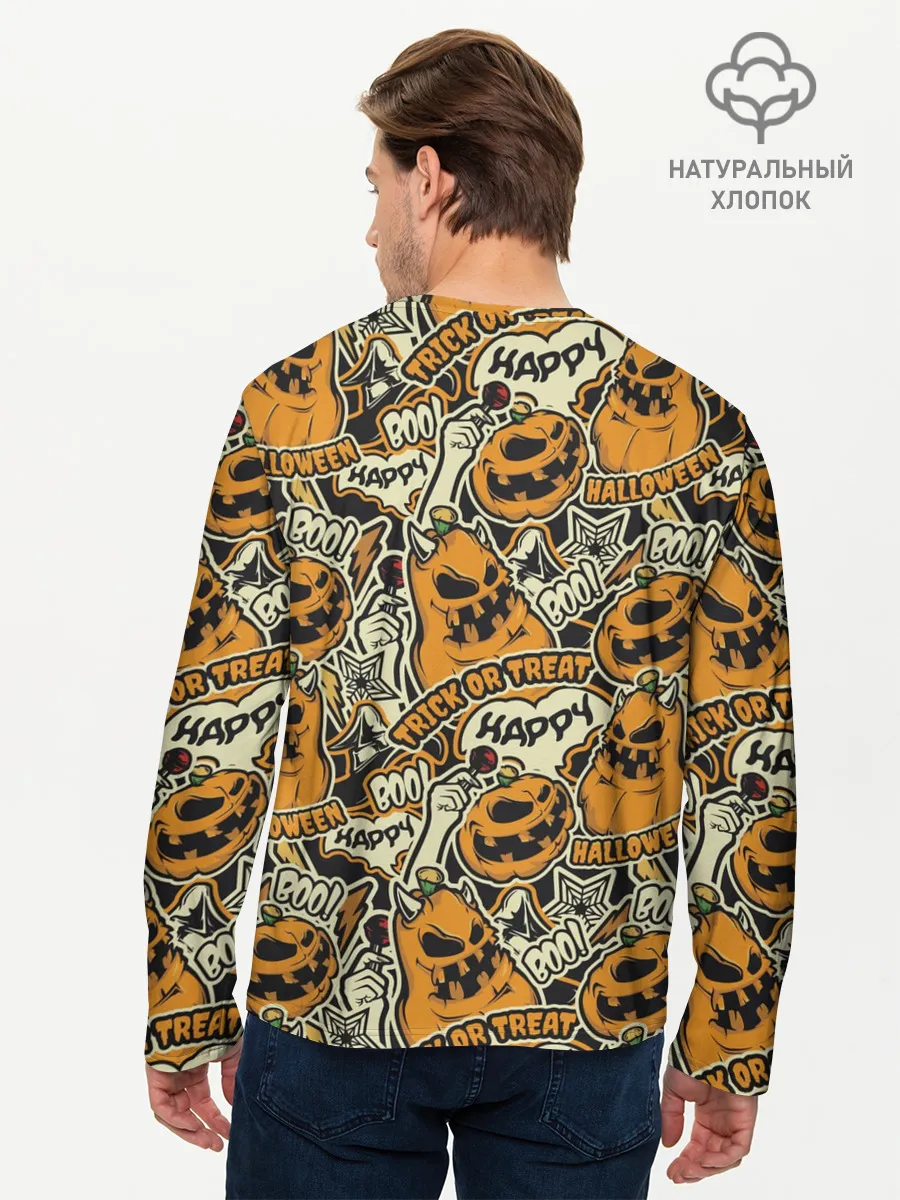 Мужской лонгслив базовый / Хэллоуин