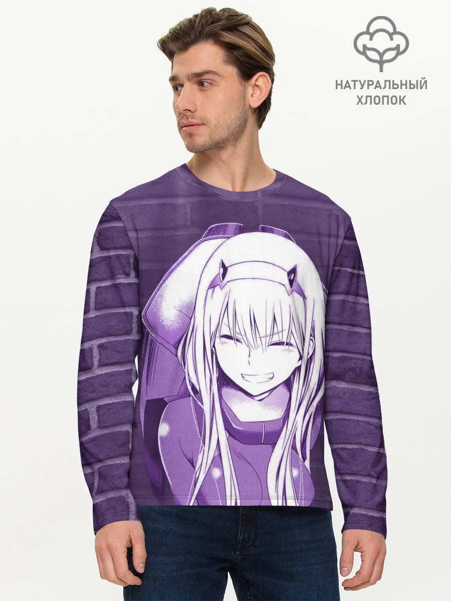 Мужской лонгслив базовый / Zero Two brickwall