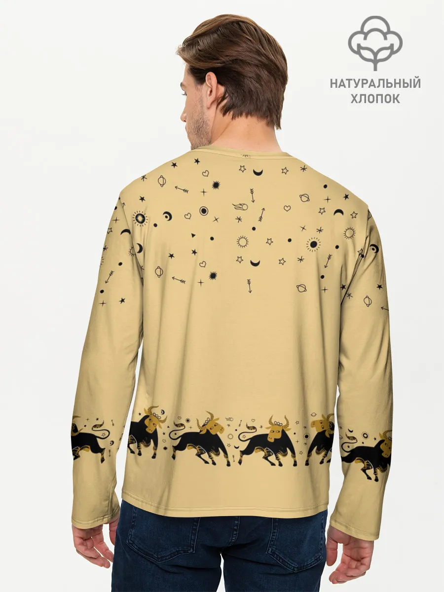 Мужской лонгслив базовый / год быка