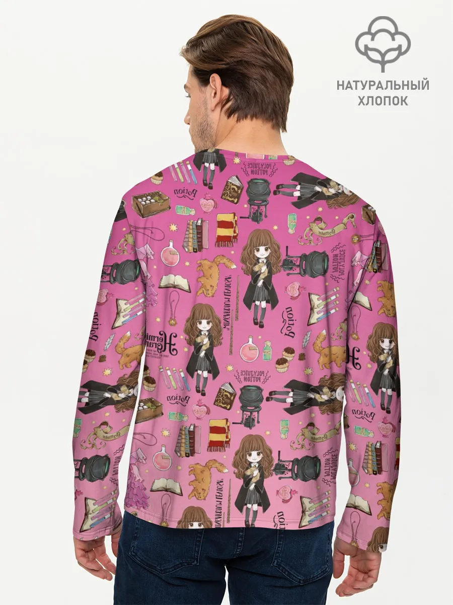 Мужской лонгслив базовый / Гермиона