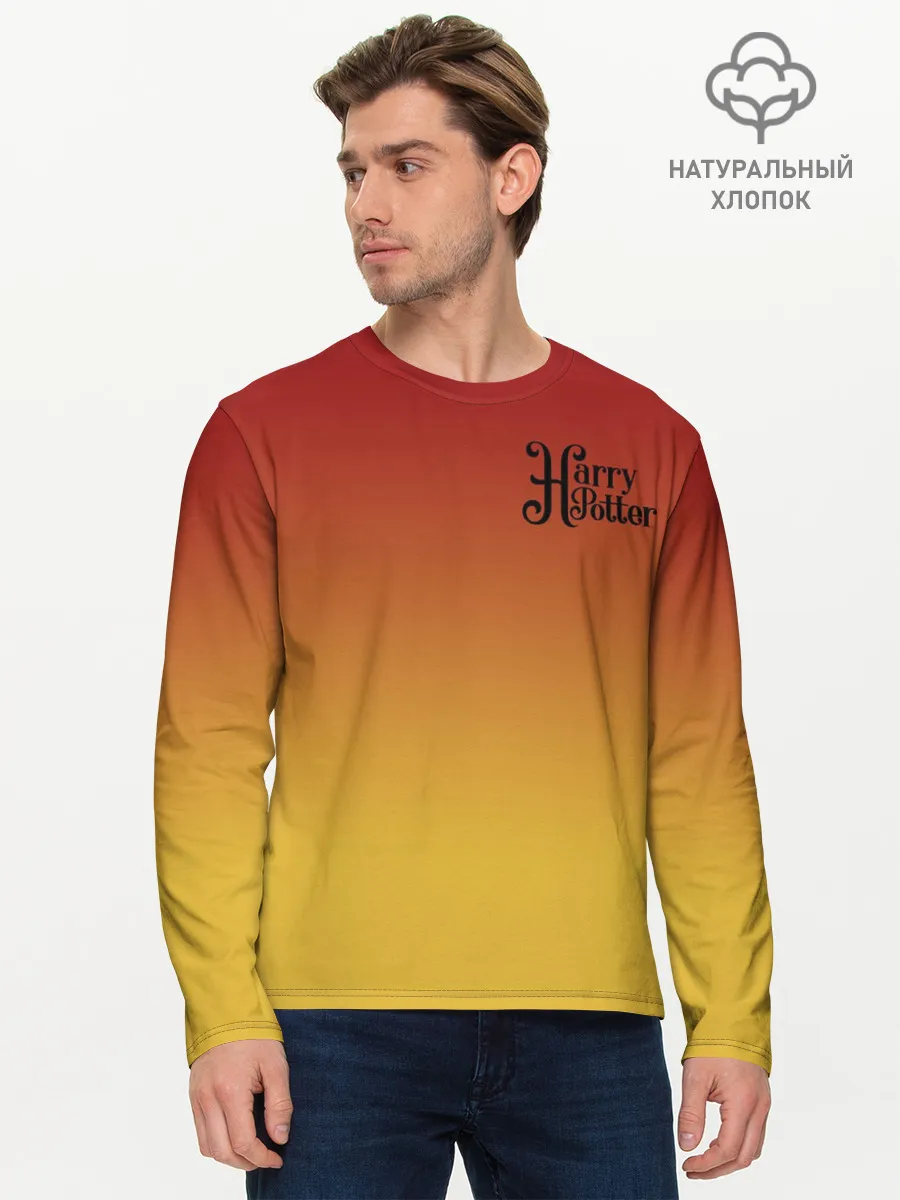 Мужской лонгслив базовый / Гарри Поттер