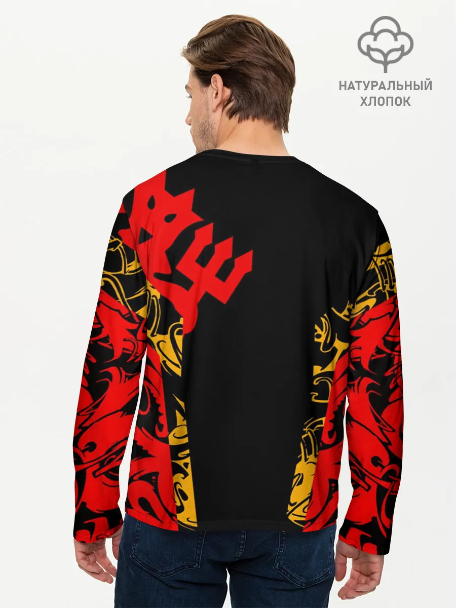 Мужской лонгслив базовый / Manchester United | Red Devils