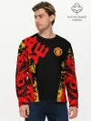 Мужской лонгслив базовый / Manchester United | Red Devils
