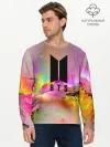 Мужской лонгслив базовый / BTS