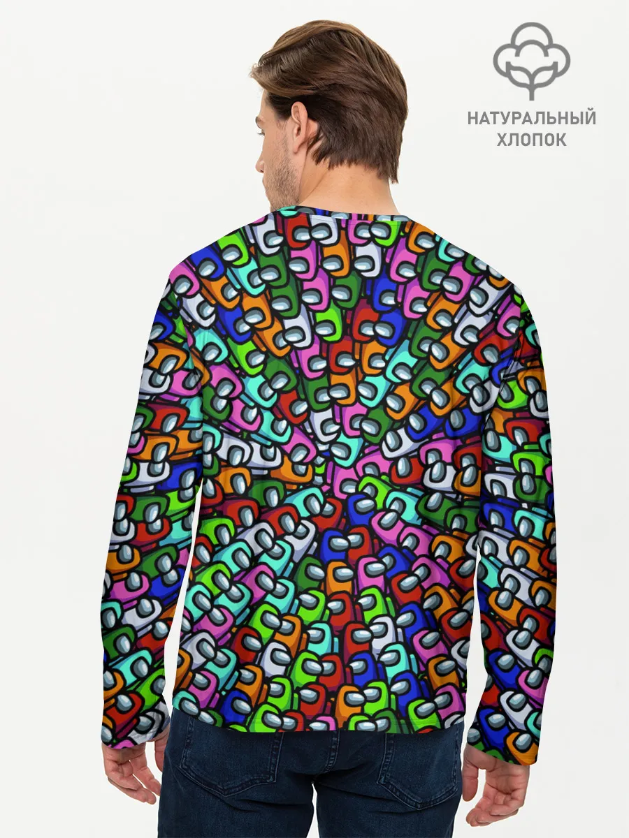 Мужской лонгслив базовый / Among Us SHHHHHHH!