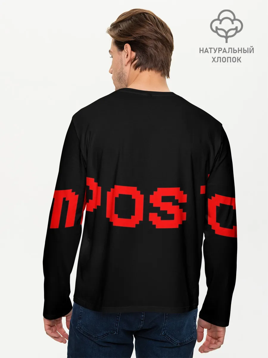 Мужской лонгслив базовый / Among Us IMPOSTOR