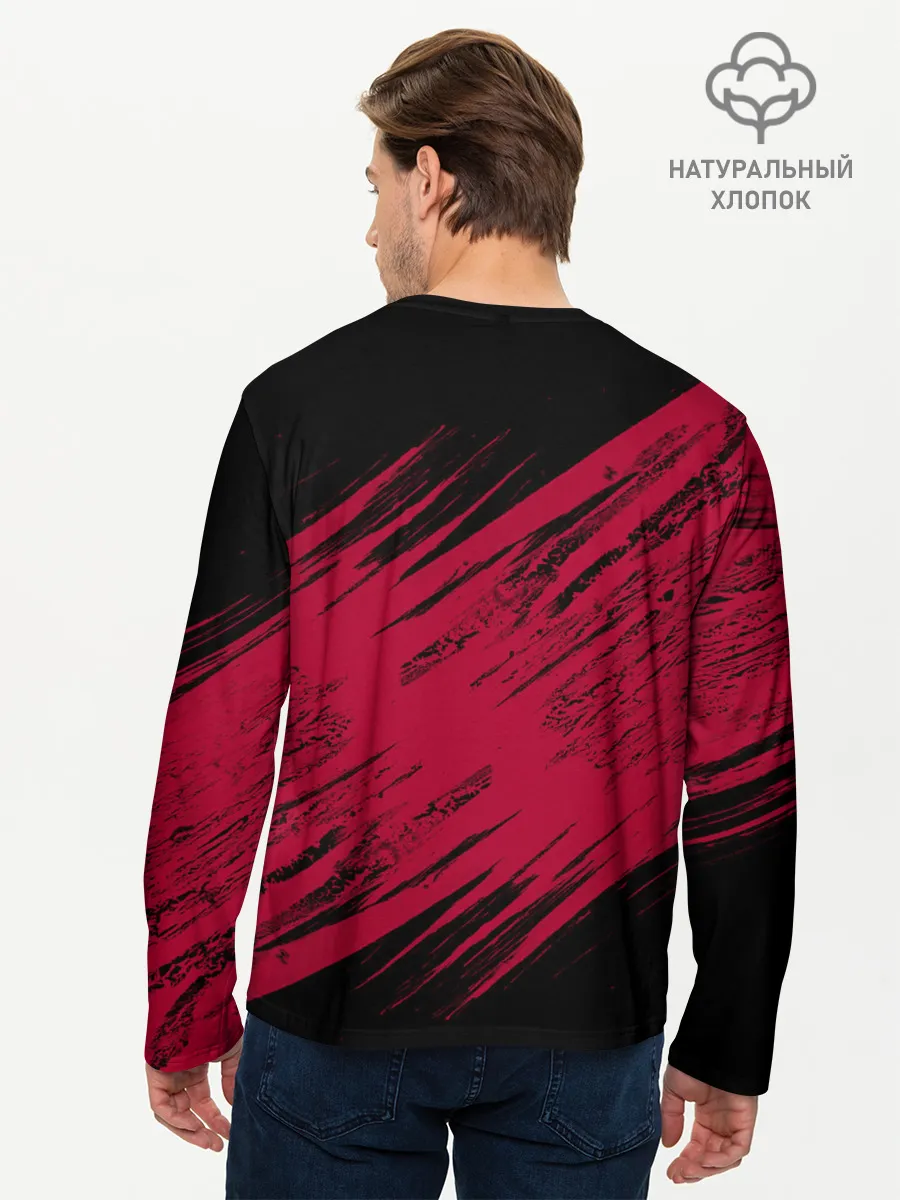 Мужской лонгслив базовый / Чикаго Буллз