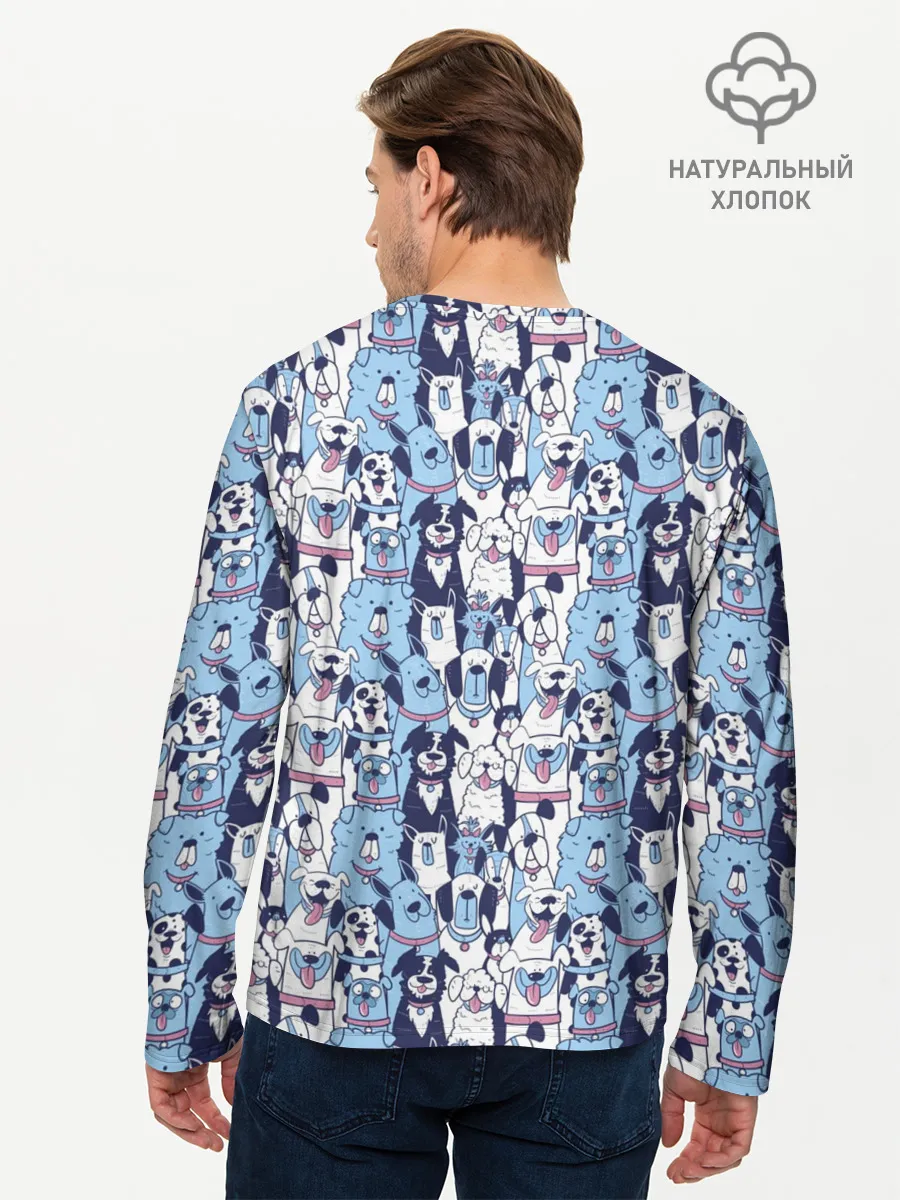 Мужской лонгслив базовый / МИЛЫЕ ПЕСИКИ