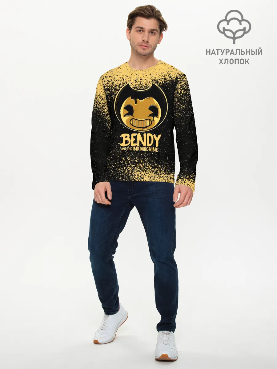 Мужской лонгслив базовый / Bendy And The Ink Machine