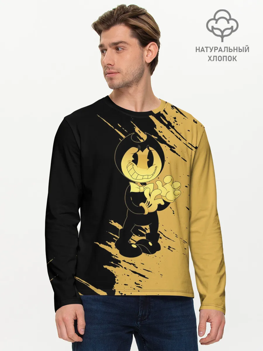 Мужской лонгслив базовый / Bendy And The Ink Machine