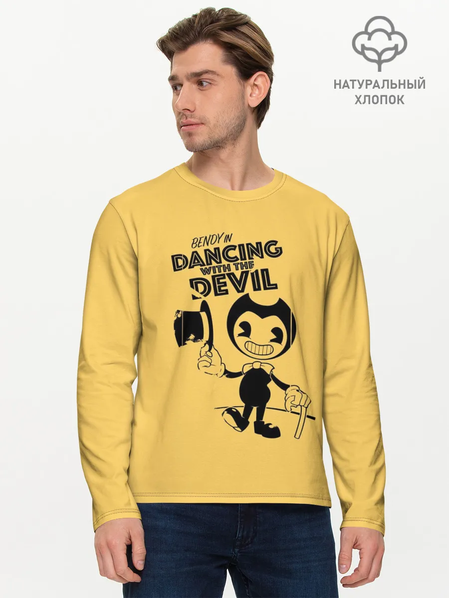 Мужской лонгслив базовый / Bendy And The Ink Machine