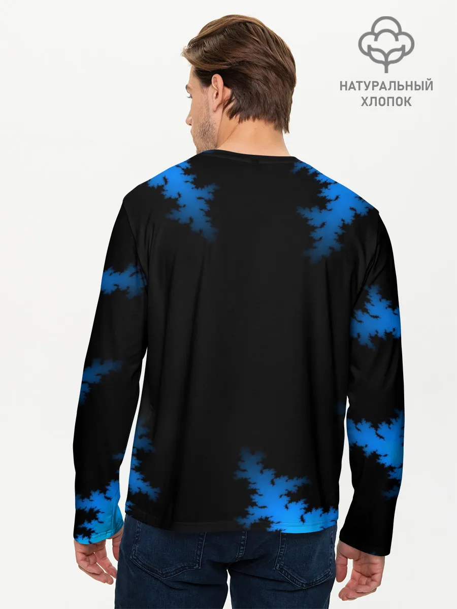 Мужской лонгслив базовый / Морозный узор