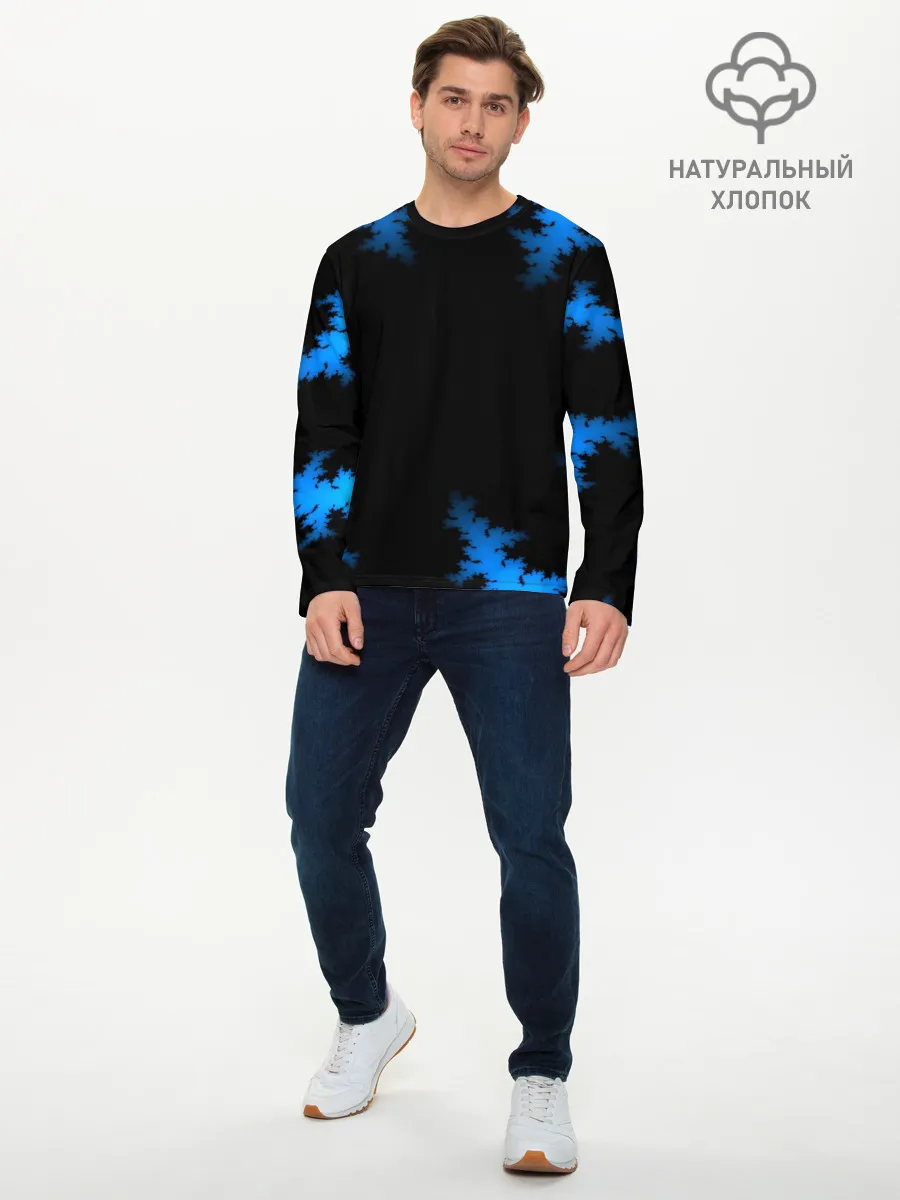 Мужской лонгслив базовый / Морозный узор